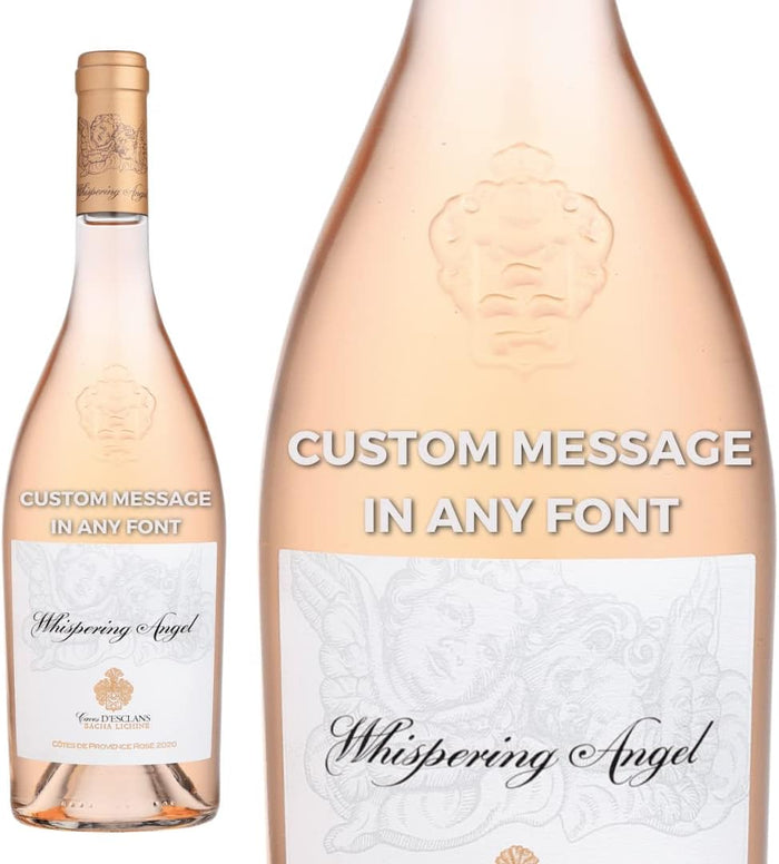 Custom Engraved Whispering Angel Rosé Wine 750ml