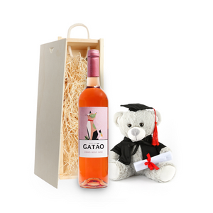 Gatão Rosé Graduation Gift (Small Bear)