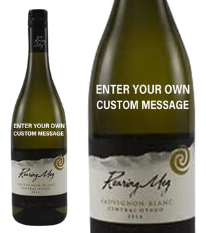 Roaring Meg NZ Sauvignon Blanc personalised " Custom Message "