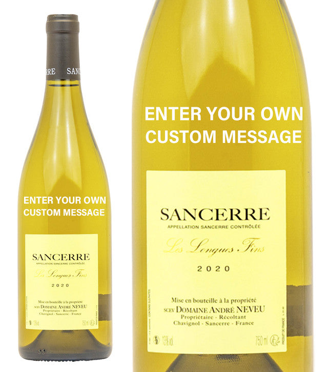 Sancerre Blanc personalised " Custom Message "