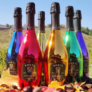 Red Edition Sparkling Wine Colourful Rainbow Collection Italian DOC