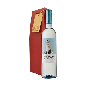 Gatão Branco/White - Bordeaux Bottle Xmas Wine Gift