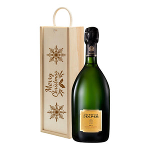 Champagne Jeeper Blanc de Blancs Christmas Wine Gift