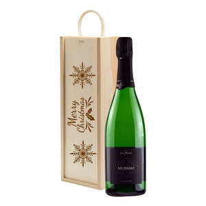 Guy Saget Cremant de Loire Murano Christmas Wine Gift