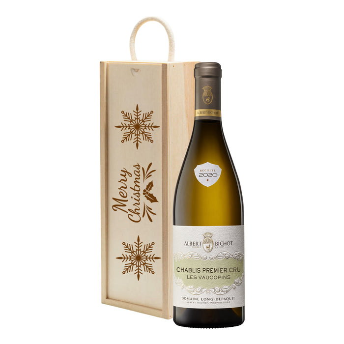Chablis Premier Cru Les Vaucopins Christmas Wine Gift