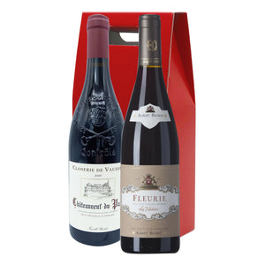Chateauneuf du pape + Fleurie Wine Gift