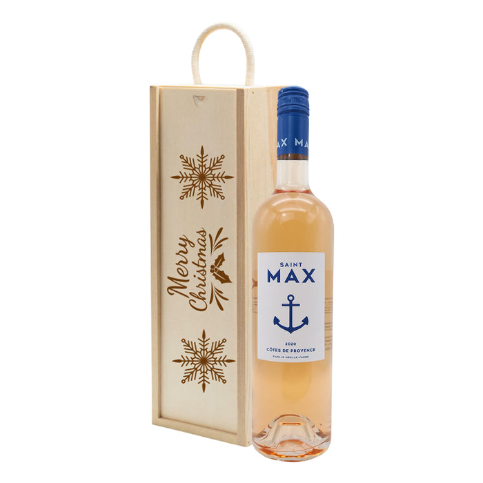 Saint Max Cotes de Provence Rose Christmas Wine Gift