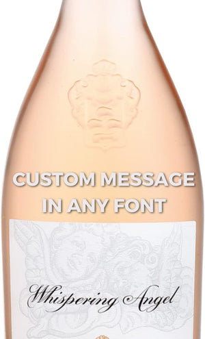 Custom Engraved Whispering Angel Rosé Wine 750ml