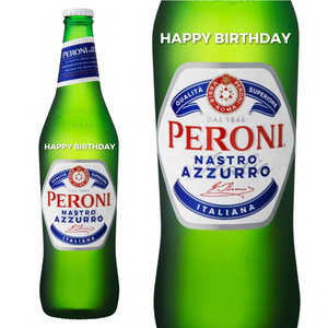 Peroni Personalised Large Beer 620ml Birthday Gift