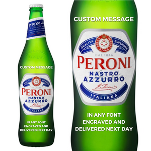 Peroni Personalised Large Beer 620ml Custom Message Gift
