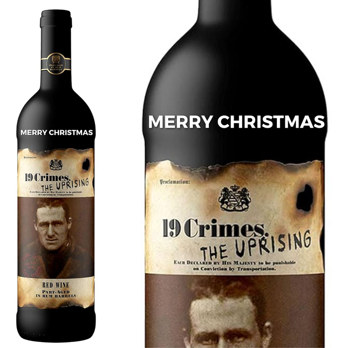 19 Crimes Uprising personalised " Merry Christmas "