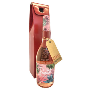 The Beach by Whispering Angel Merry Xmas Engraved Rosé Wine gift