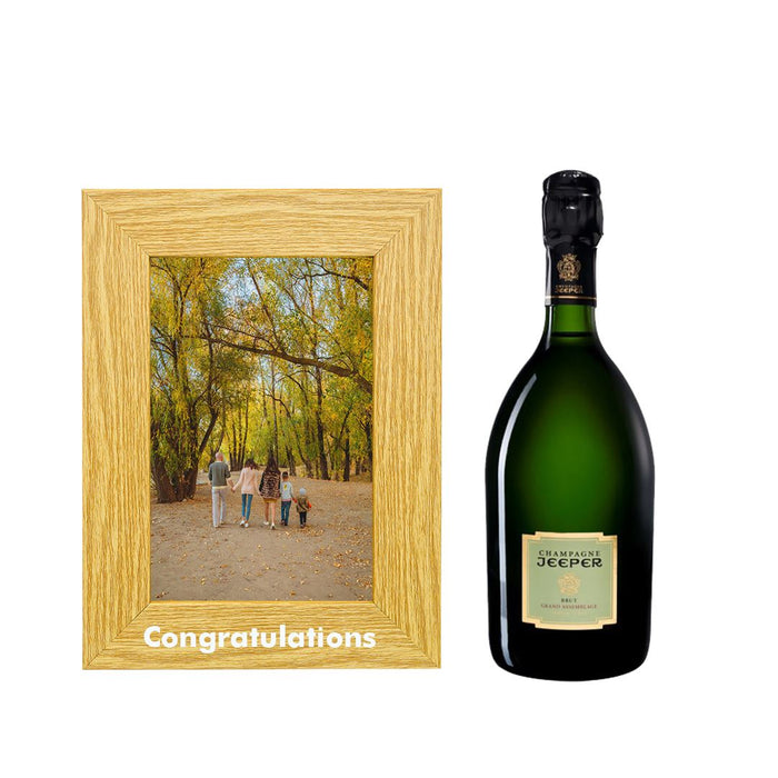Champagne Jeeper Grand Assemblage Congratulations Photo Frame