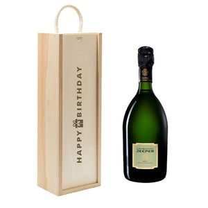 Champagne Birthday Gift Set With Jeeper Champagne