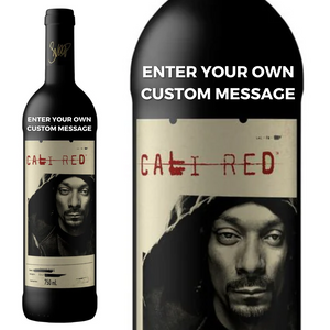 Snoop Cali Red personalised " Enter Your Own Custom Message "