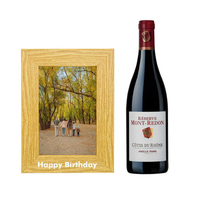 Côtes du Rhône Rouge - Happy Birthday Photo Frame