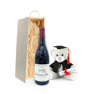 Chateauneuf du Pape Graduation Gift (Small Bear)