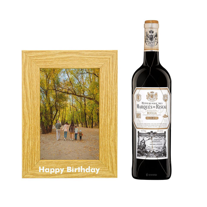 Marques De Riscal Rioja Reserva - Happy Birthday Photo Frame