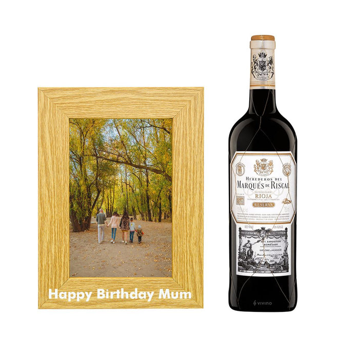 Marques De Riscal Rioja Reserva - Happy Birthday Mum Photo Frame