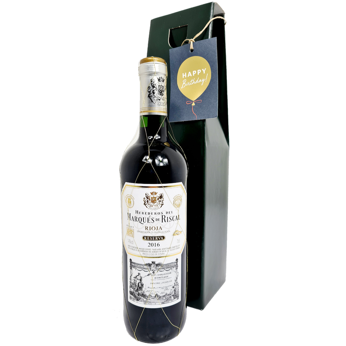 Marques De Riscal Reserva Rioja Birthday wine gift