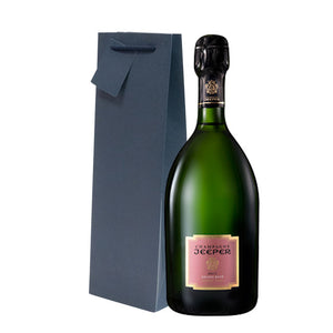 Champagne Jeeper Grand Rosé with gift bag