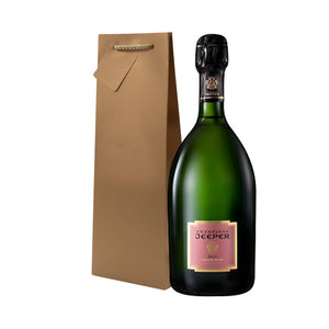 Champagne Jeeper Grand Rosé with gift bag