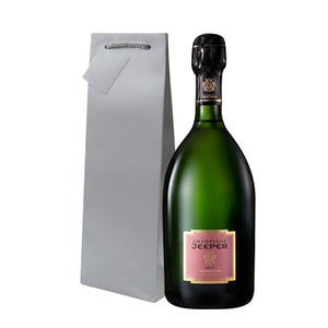 Champagne Jeeper Grand Rosé with gift bag