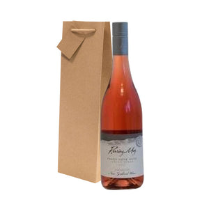 Roaring Meg NZ Pinot Noir Rosé with wine gift bag