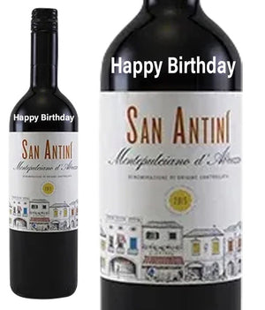 San Antini Montepulciano " Happy Birthday " Engraved