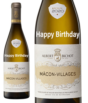 Mâcon-Villages " Happy Birthday " Engraved