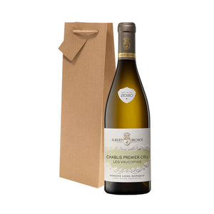 Chablis Premier Cru Les Vaucopins with wine gift bag