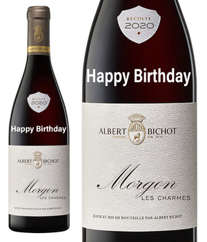 Morgon Beaujolais " Happy Birthday " Engraved