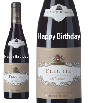 Fleurie La Madone " Happy Birthday " Engraved