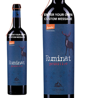 Lunaria Primitivo Biodynamic personalised " Custom Message "