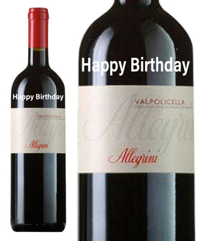 Allegrini Valpolicella " Happy Birthday " Engraved