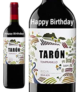 Rioja Tempranillo Tarón " Happy Birthday " Engraved