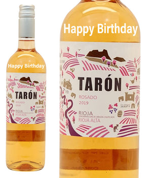 Rioja Rosado Rosé Tarón " Happy Birthday " Engraved