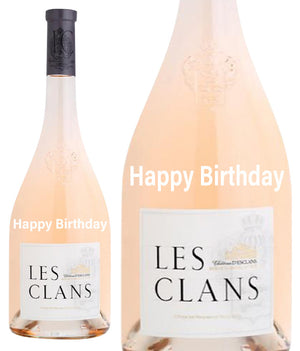 Les Clans Chateau D'Esclans Provence " Happy Birthday " Engraved