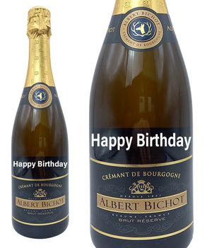 Cremant de Bourgogne Brut Réserve " Happy Birthday " Engraved