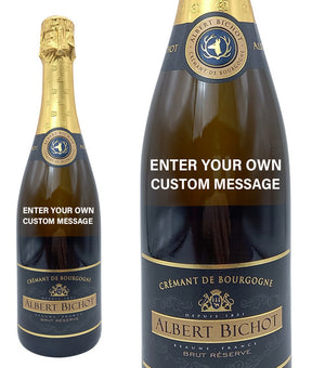 Cremant de Bourgogne Brut Réserve personalised " Custom Message "