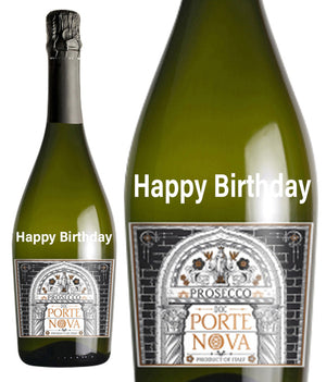 Portenova Prosecco " Happy Birthday " Engraved