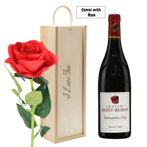 Chateuneuf Du Pape 'I love you' Wine Gift