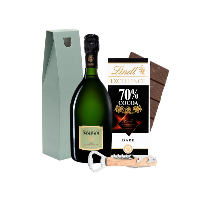 Champagne Jeeper Grand Assemblege Dark Chocolate Hamper