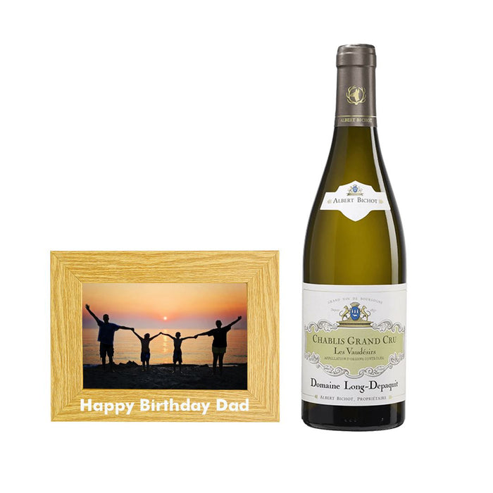 Chablis Grand Cru Les Vaudesirs - Happy Birthday Dad Photo Frame