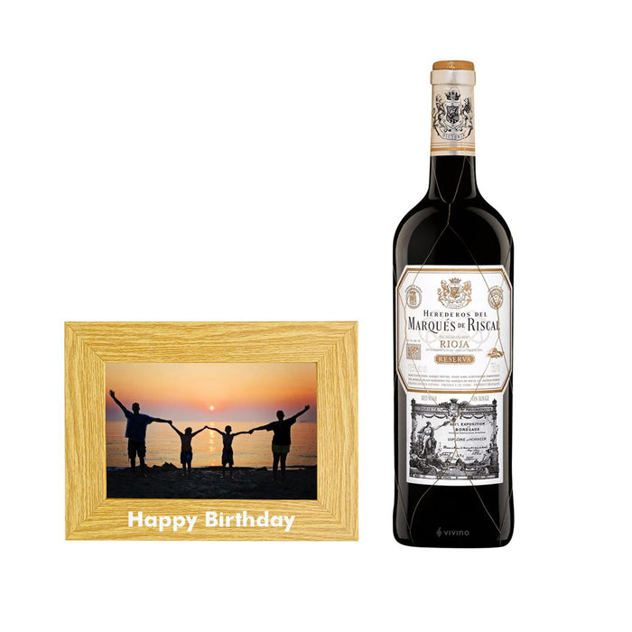 Marques De Riscal Rioja Reserva - Happy Birthday Photo Frame