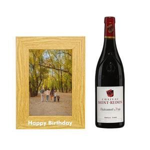 Chateauneuf-Du-Pape Red - Happy Birthday Photo Frame