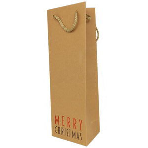 Merry Christmas Wine Gift Bag