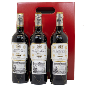 Marques De Riscal Reserva Rioja Gift Box - THREE BOTTLES