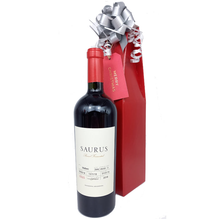 Saurus Barrel Fermented Malbec Christmas Wine Gift